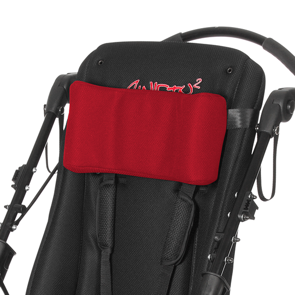 Kopfpolster (rot) im Swifty (Gr. 2) Reha-Buggy